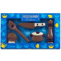 Heilemann Шоколадови фигурки от млечен шоколад декорирани с бял и черен шоколад -  Кухня 100 гр