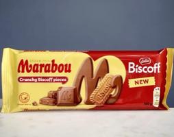 Marabou Млечен шоколад  Biscoff 160 гр