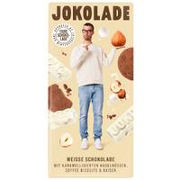 JOKOLADE No1 Бял шоколад с карамелизирани лешници, кафе бисквити и меренг 140гр