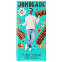 JOKOLADE No5 Млечен шоколад с парченца гевречета, карамел и морска сол 140гр