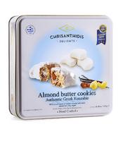 Chrisanthidis Маслени курабии с цели бадеми в метална кутия 870 гр