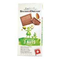 Swiss Dream Швейцарски млечен шоколад с шамфъстък, лешници и бадеми 100 гр