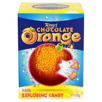 Terry Chocolate Orange Млечен шоколад с истинско портокалово масло с пукащи парченца бонбони 170 гр