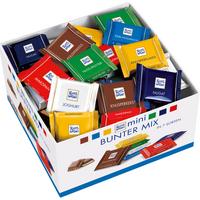 Ritter sport цветен микс от шоколадчета 84 бр 1400 гр