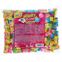 Sweet Flash 200 бр дъвки с плодов вкус и временна татуировка 500 гр