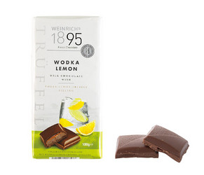 Продуктови Категории Шоколади Weinrich's 1895 Пълномаслен шоколад с пълнеж от водка-лимон-трюфел. 100 гр