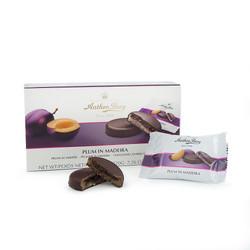 Продуктови Категории Шоколади Anthon Berg Тъмен шоколад  и пълнеж  със слива в Мадейра 220 гр.